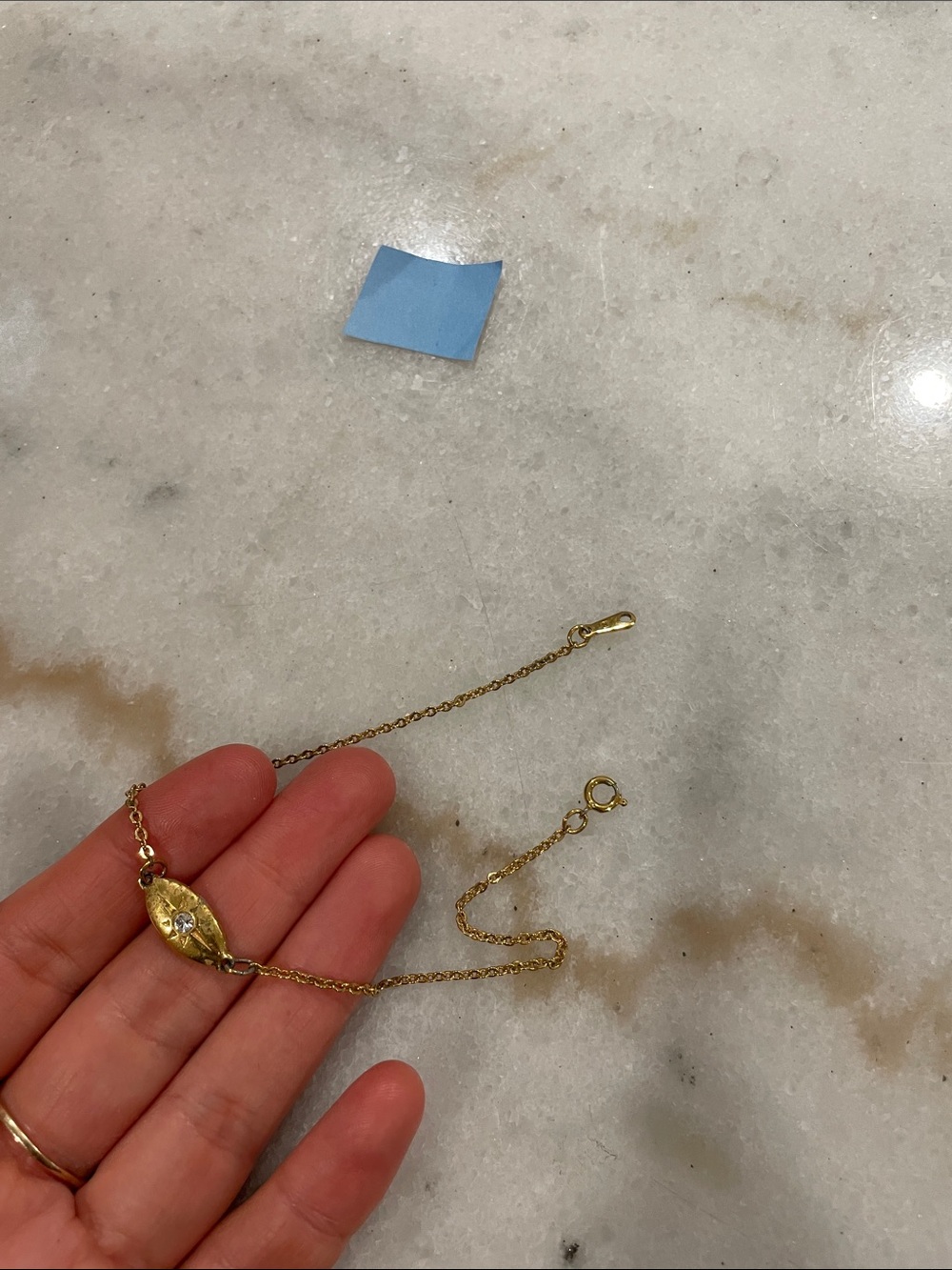 Gold Marquise Pendant Necklace - Elegant Women’s Jewelry